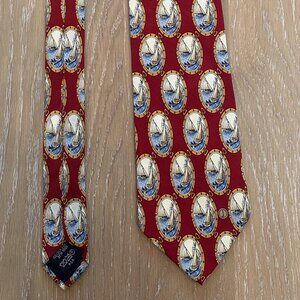 Alfred DUNHILL 100% Silk Red Men's Tie, New